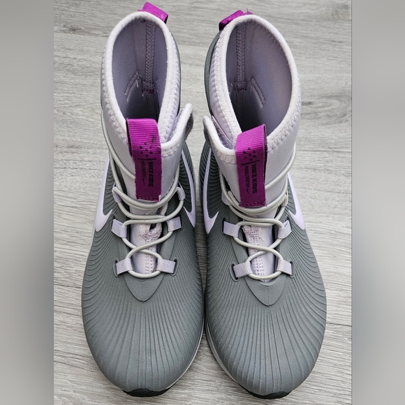 Nike Girls' Binzie Rain Boots Size 13C Purple Gray Waterproof - Picture 2 of 11